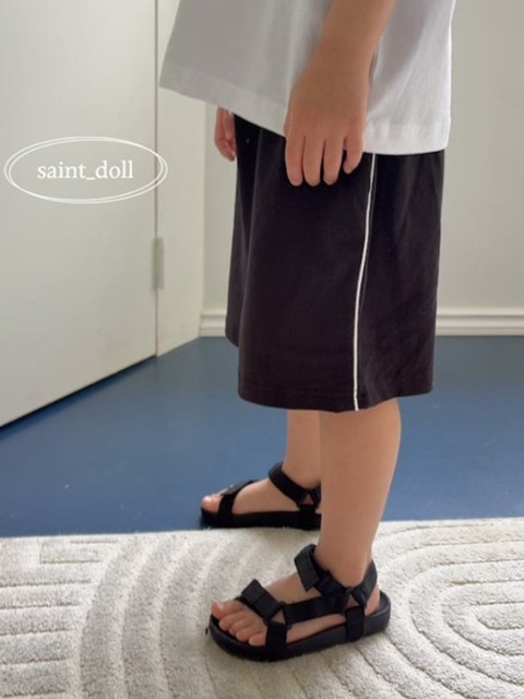 Piping Cotton Shorts