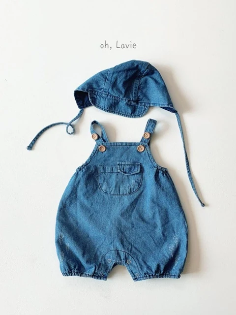Pocket Denim Baby Suit Pocket Denim Baby Suit