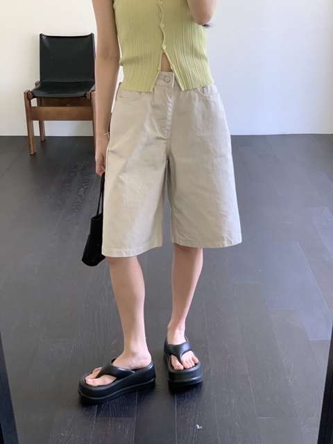 Bio-washed Bermuda Pants Bio-washed Bermuda Pants