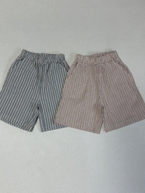 Stripe Bermuda Pants