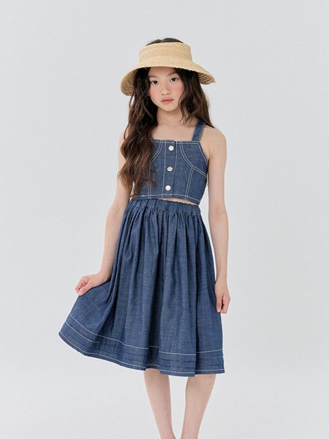 Mark Denim Long Skirt