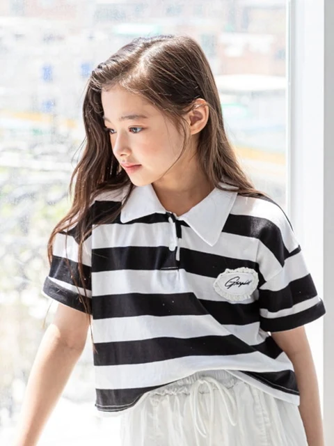 Bunny Crop Collar Tee Bunny Crop Collar Tee