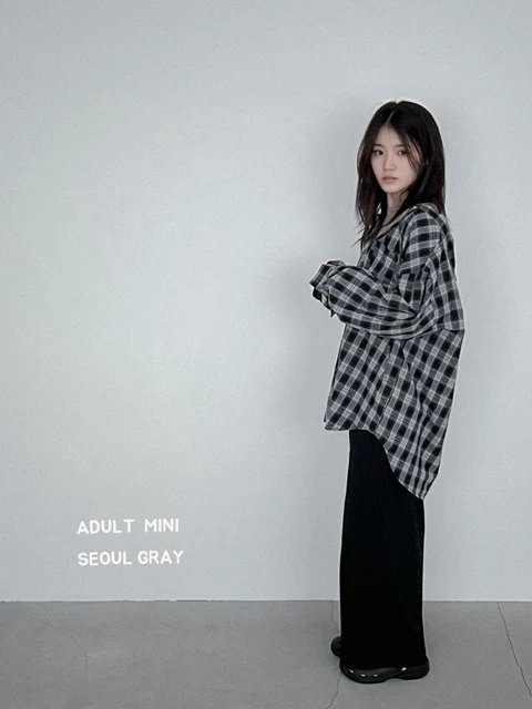 Adult Large Checkered Hoodie