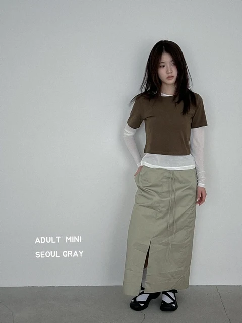 Adult Khaki Short Sleeve Top
