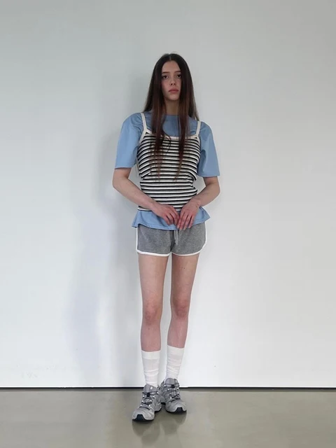 Terry Contrast Short Pants