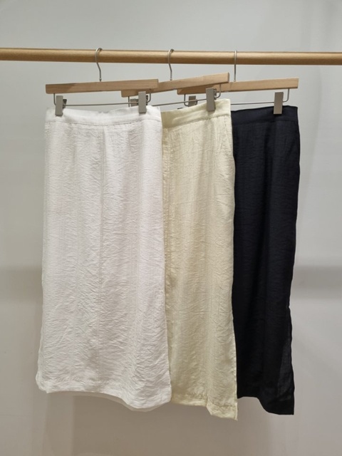 Wrinkle Side Slit Skirt Wrinkle Side Slit Skirt