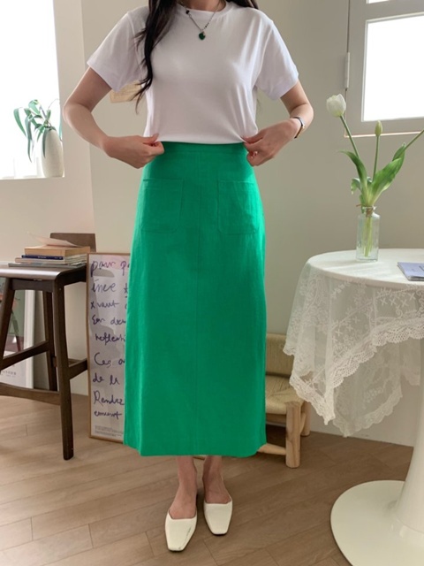Linen Pocket Skirt Linen Pocket Skirt