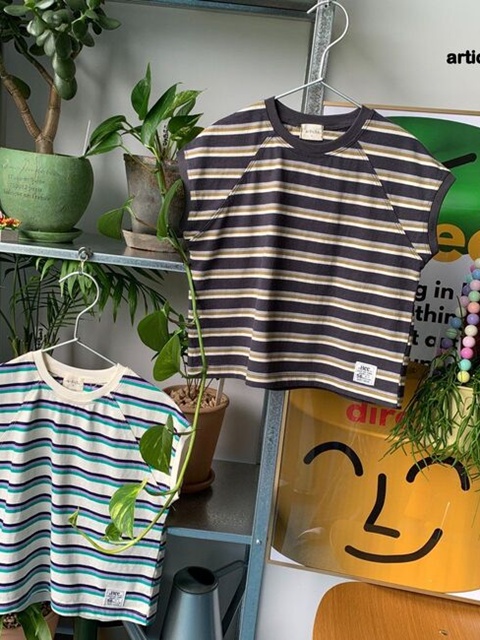 Bunny Stripe Cap Tee
