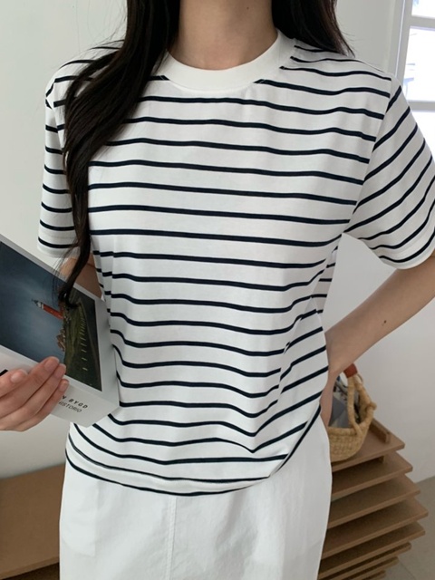 Stripe Regular Short Sleeve Stripe Regular Short Sleeve