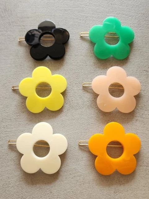 Color Flower Hair Clip