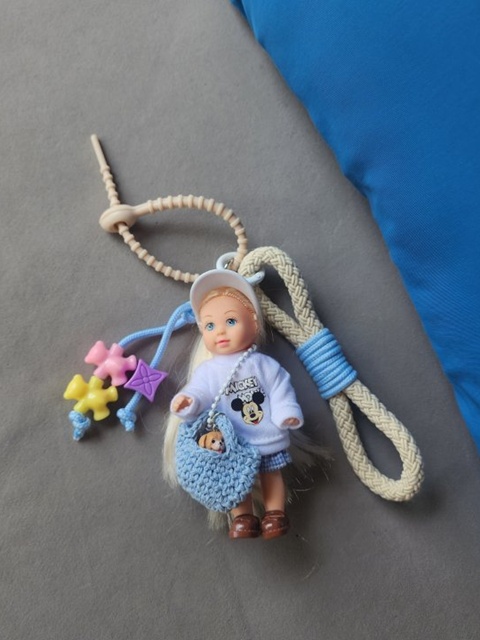 With Dog Bag Keyring