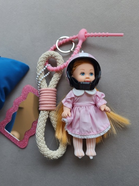 Pink Stocking Babydoll Keyring Pink Stocking Babydoll Keyring