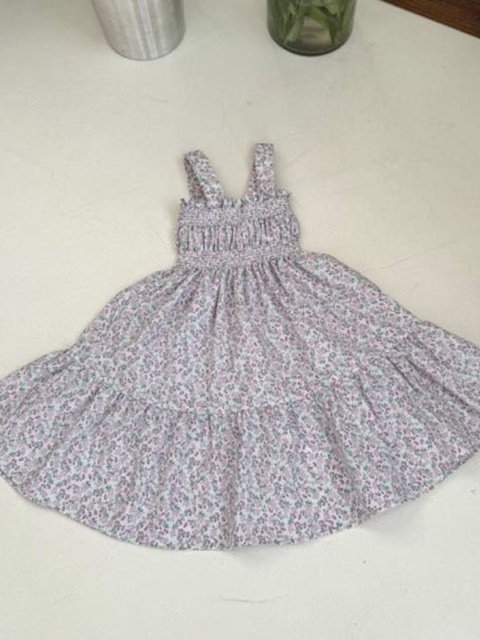 Flower Smock One-piece