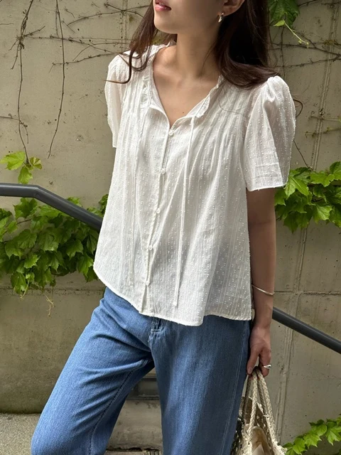 Cecile Lace Pintuck Blouse Cecile Lace Pintuck Blouse