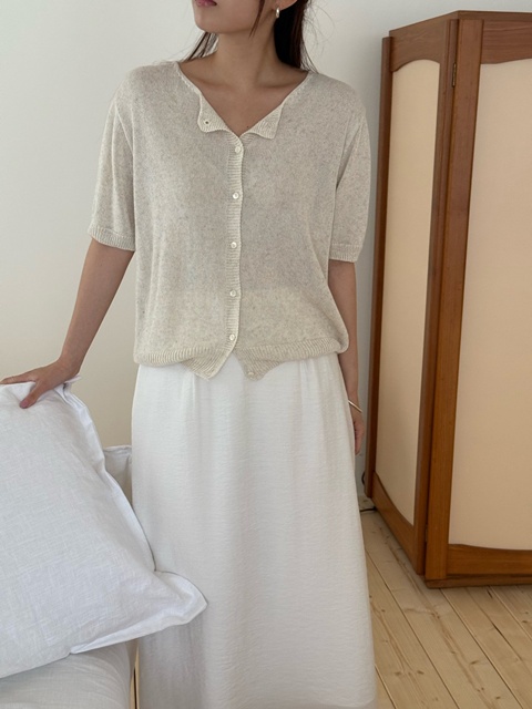 Oatmeal Short Sleeve Cardigan Oatmeal Short Sleeve Cardigan