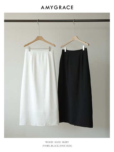 Wood Maxi Banding Skirt Wood Maxi Banding Skirt