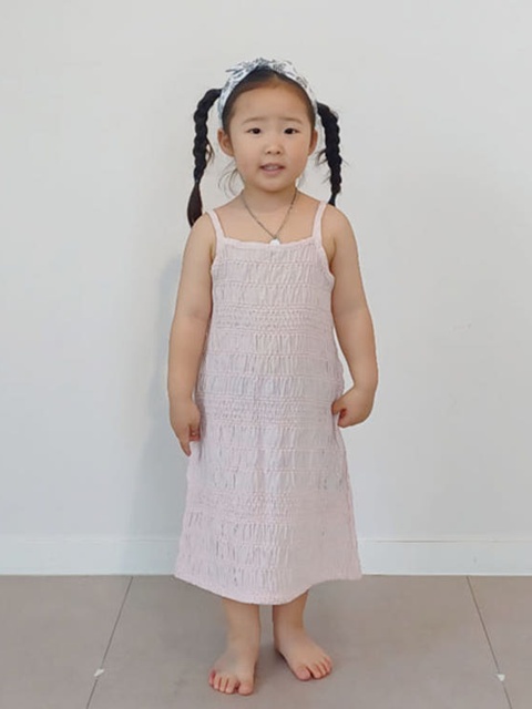 Moire Wrinkle One-piece