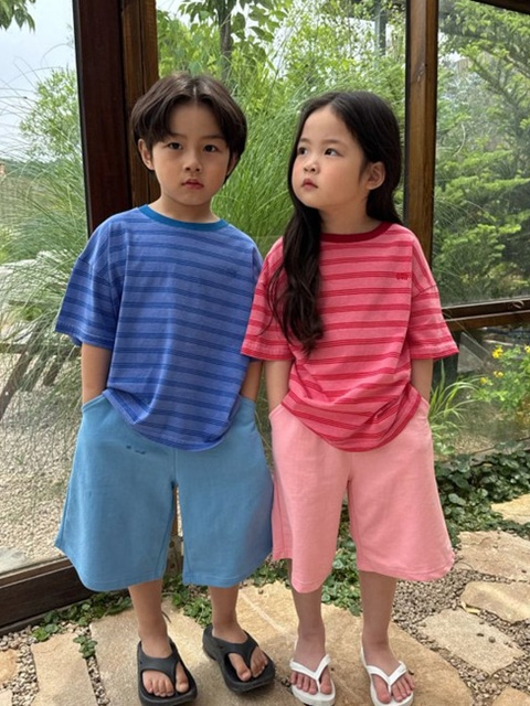 Wave Dyed Stripe Tee Wave Dyed Stripe Tee