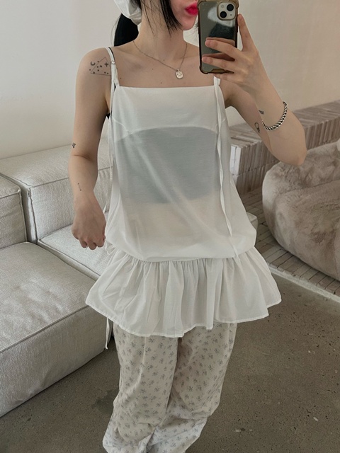 Silky Frill Sleeveless