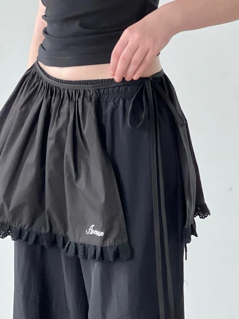 Embroidered Wrap Skirt
