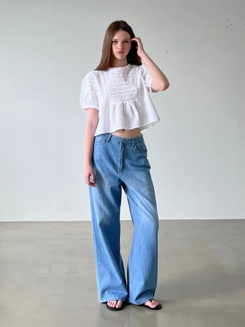 Linen Straight Denim