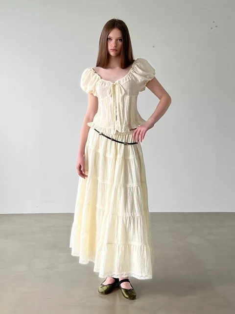 Birkin Shirred Skirt Birkin Shirred Skirt