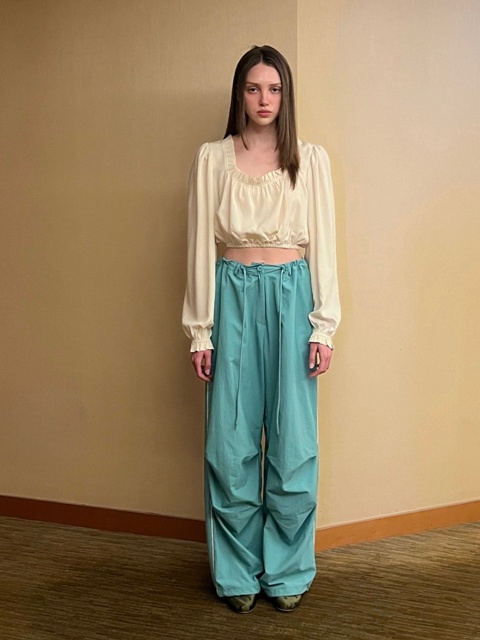 Contrast Piped Pants