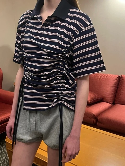 Striped Tunnel Collar Tee