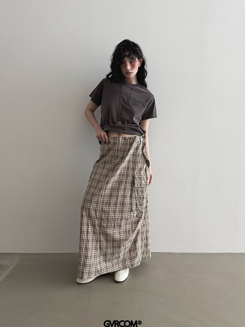 Check String Cargo Skirt Check String Cargo Skirt