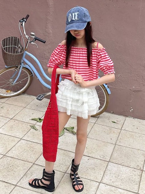 Chiffon Pleated Tiered Skirt Chiffon Pleated Tiered Skirt