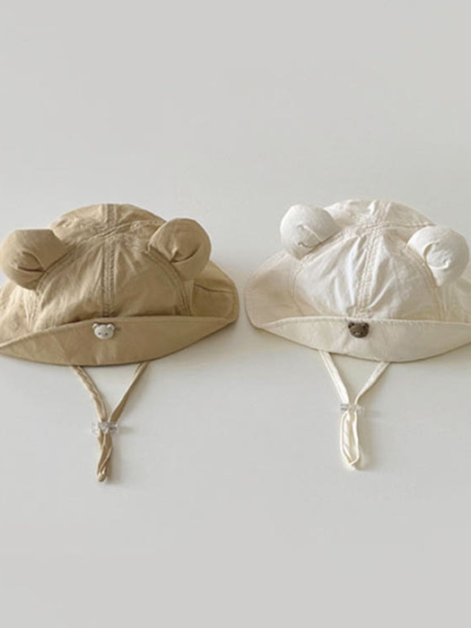 Bear Button Bucket Hat