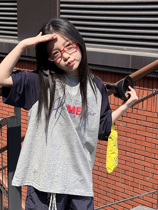 TC Gray Raglan Tee