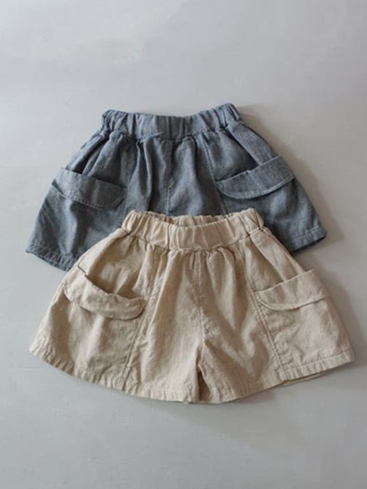 Bio Linen Denim Pocket Shorts Bio Linen Denim Pocket Shorts
