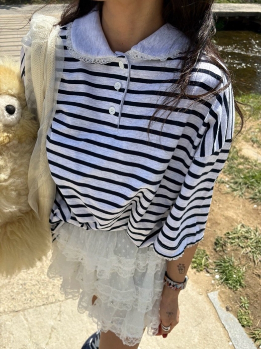 Lace Collar Tee Lace Collar Tee