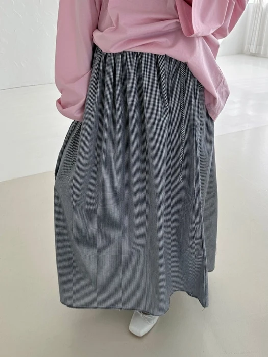 Check Gingham Skirt