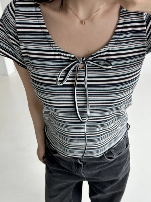 Striped Wave Tee