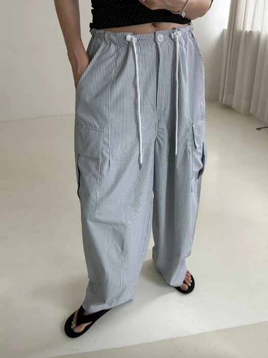 Striped Cargo Pants