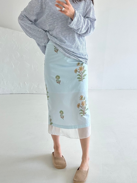 Floral Chiffon Skirt Floral Chiffon Skirt