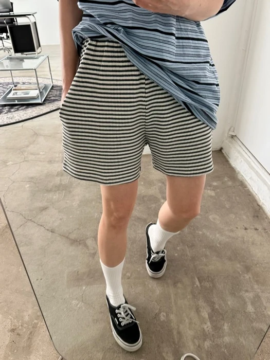 Waffle Stripe Shorts
