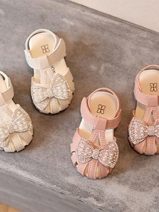 195 Double Pearl Ribbon Sandals 195 Double Pearl Ribbon Sandals