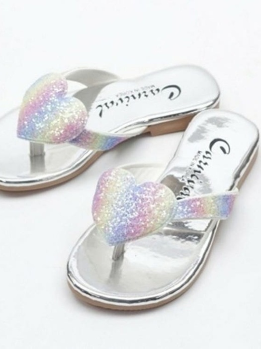 CL Rainbow Heart Flip-Flops CL Rainbow Heart Flip-Flops