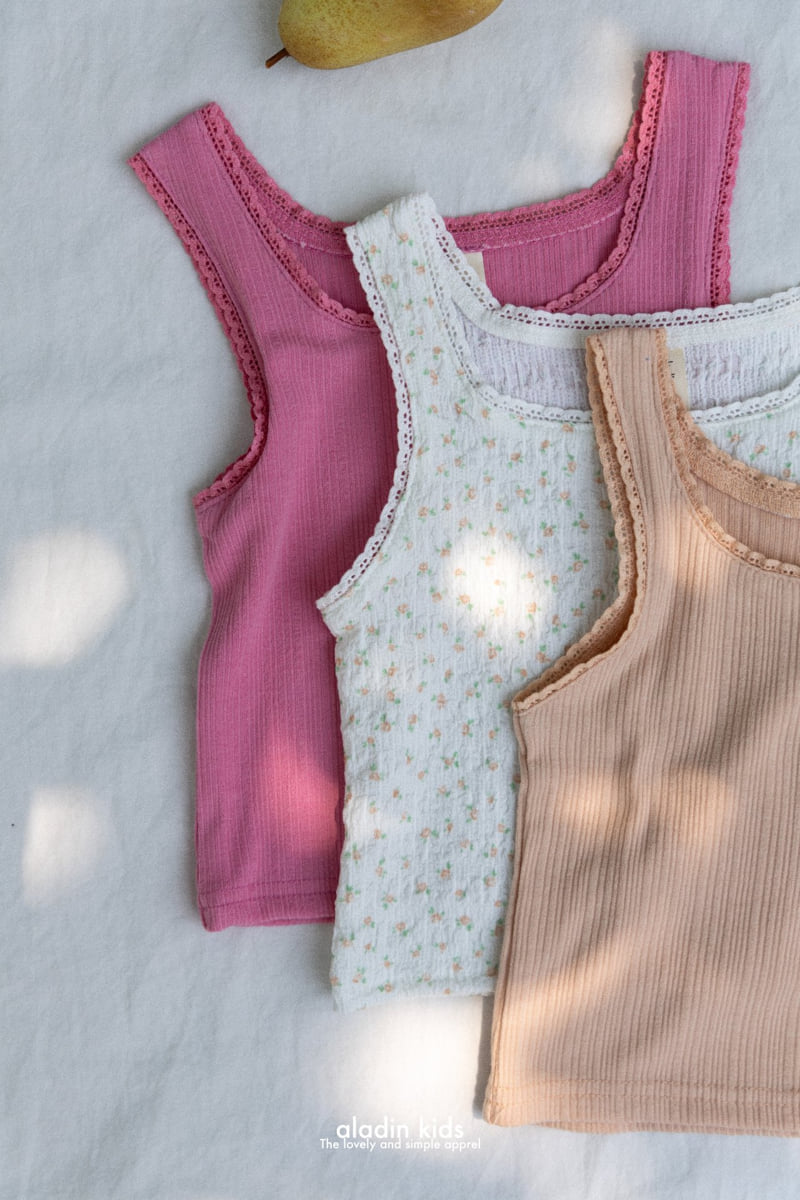 Aladin - Korean Baby Fashion - #babyoutfit - Vivid Lace Sleeveless - 5