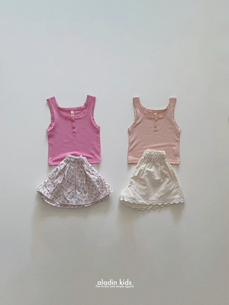 Aladin - Korean Baby Fashion - #babywear - Vivid Lace Sleeveless - 6