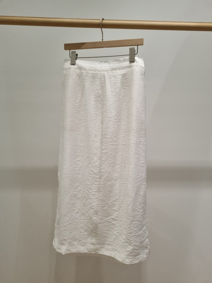 Allu - Korean Women Fashion - #momslook - Wrinkle Side Slit Skirt - 5