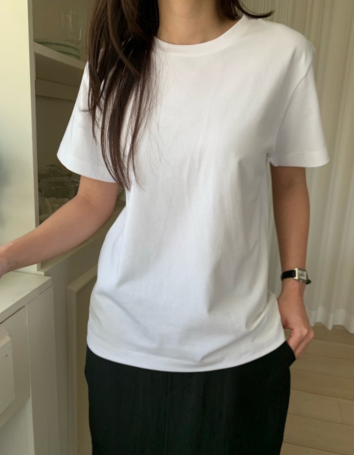 Allu - Korean Women Fashion - #momslook - Regular Span Tee - 8