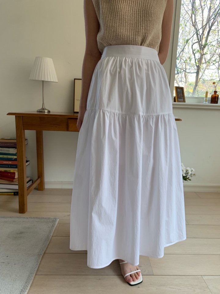 Allu - Korean Women Fashion - #momslook - Cotton Shirring Skirt - 6