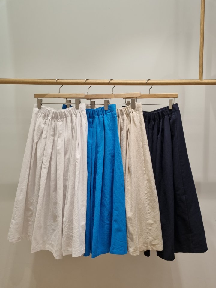 Allu - Korean Women Fashion - #momslook - Linen Pleated Hull Skirt - 3