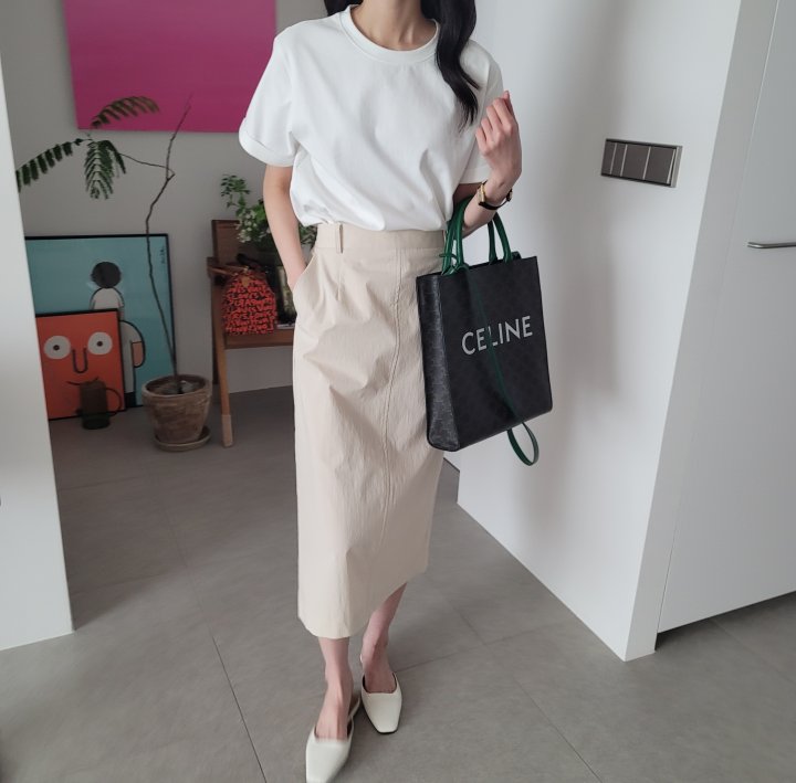 Allu - Korean Women Fashion - #momslook - CN Span Skirt - 2