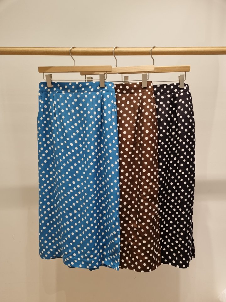 Allu - Korean Women Fashion - #momslook - Dot Side Slit Skirt