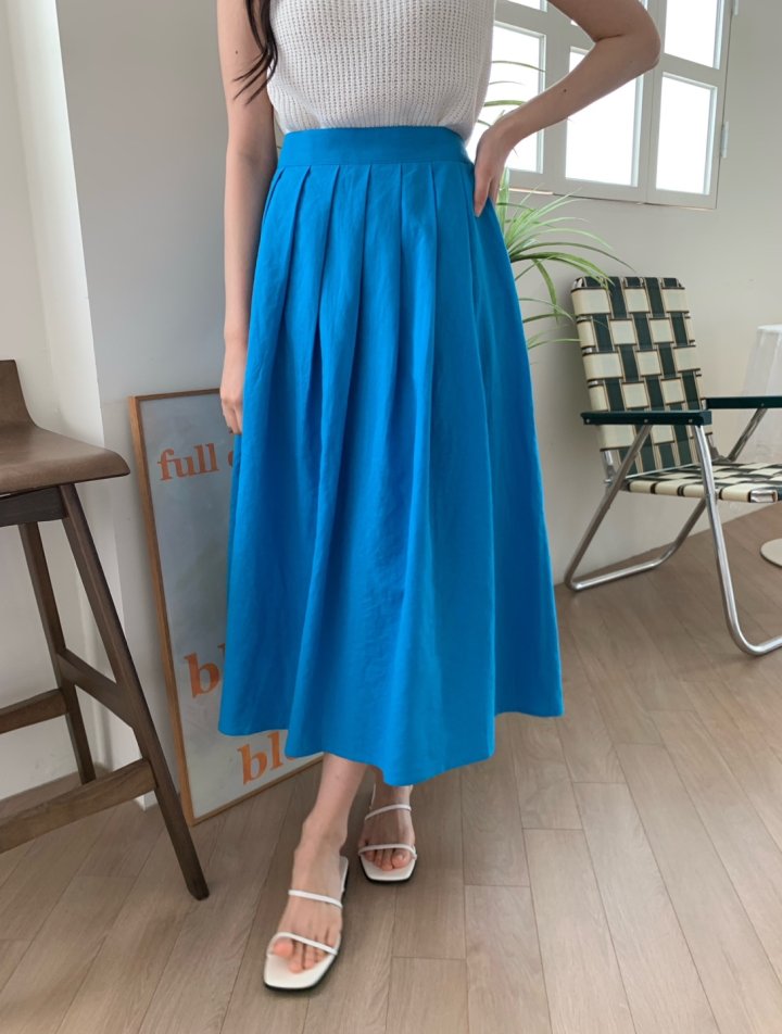 Allu - Korean Women Fashion - #momslook - Linen Pleated Hull Skirt - 6